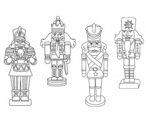 Stickserie - Nussknacker Doodle